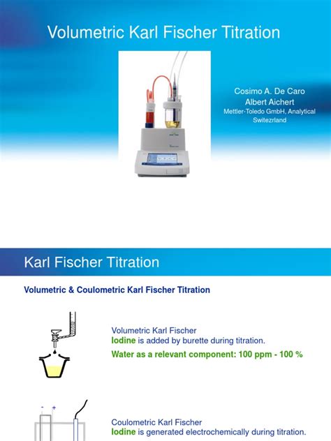 volumetric karl fischer titration method vendor|karl fischer titration pdf.